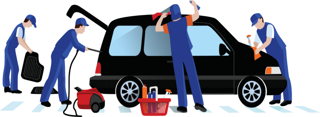 car exterior and interior cleaning